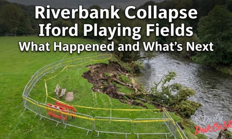 Riverbank Collapse Iford Playing Fields
