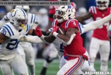 Colts vs New England Patriots Match Player Stats
